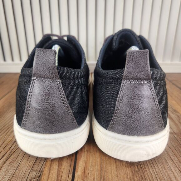 BullBoxer B-52 Mens Sz 12 Black Denim Canvas Lace Up Preppy City Sneakers Shoes main image 7
